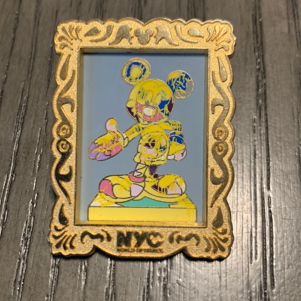 NYC World Of Disney Mickey in Yellow pin